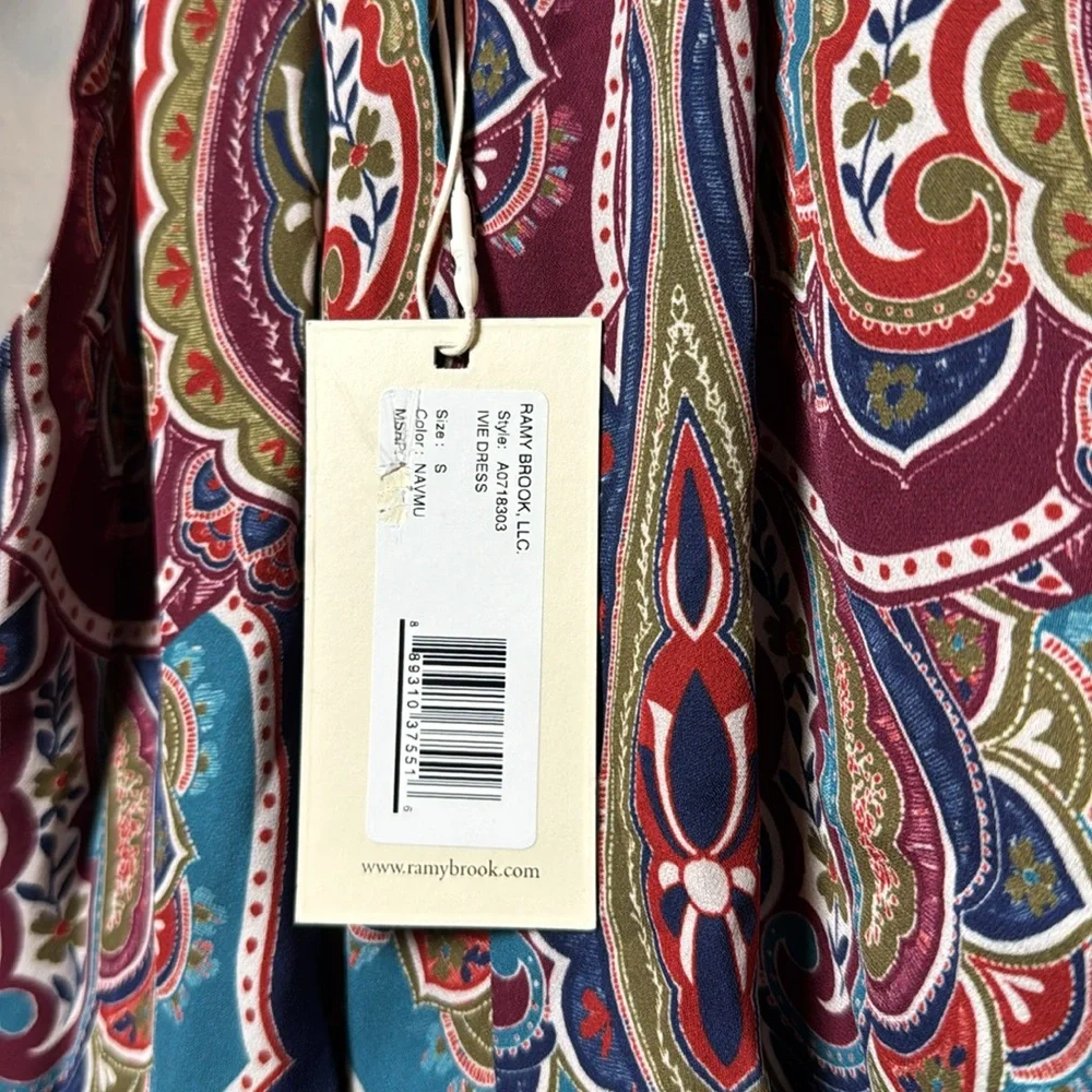 NWT Ramy Brook Ivie Silk Dress - Picture 5 of 5